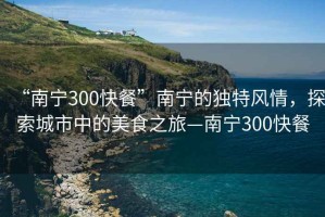 “南宁300快餐”南宁的独特风情，探索城市中的美食之旅—南宁300快餐