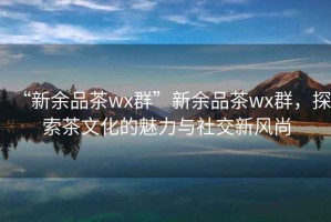 “新余品茶wx群”新余品茶wx群，探索茶文化的魅力与社交新风尚