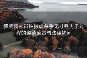 叙武装人员拍摄虐杀手无寸铁男子过程的道德沦丧与法律拷问