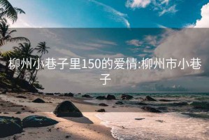 柳州小巷子里150的爱情:柳州市小巷子