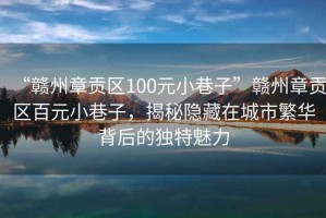 “赣州章贡区100元小巷子”赣州章贡区百元小巷子，揭秘隐藏在城市繁华背后的独特魅力