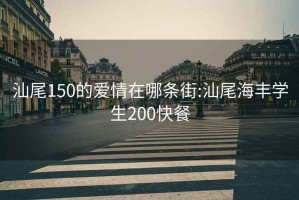 汕尾150的爱情在哪条街:汕尾海丰学生200快餐