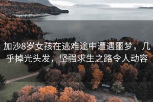 加沙8岁女孩在逃难途中遭遇噩梦，几乎掉光头发，坚强求生之路令人动容