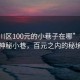 “崇川区100元的小巷子在哪”探索崇川区神秘小巷，百元之内的秘境之旅