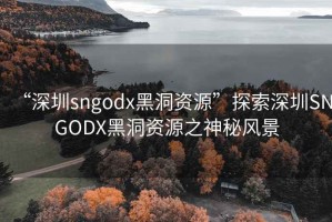 “深圳sngodx黑洞资源”探索深圳SNGODX黑洞资源之神秘风景