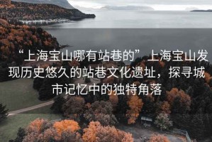 “上海宝山哪有站巷的”上海宝山发现历史悠久的站巷文化遗址，探寻城市记忆中的独特角落