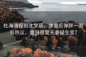 杜海涛探班沈梦辰，体重反弹胖一圈引热议，昔日恩爱夫妻疑生变？