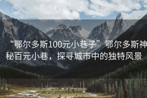 “鄂尔多斯100元小巷子”鄂尔多斯神秘百元小巷，探寻城市中的独特风景