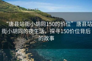 “唐县站街小胡同150的价位”唐县站街小胡同的夜生活，探寻150价位背后的故事