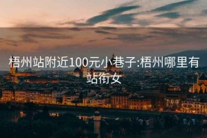 梧州站附近100元小巷子:梧州哪里有站衔女