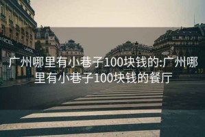 广州哪里有小巷子100块钱的:广州哪里有小巷子100块钱的餐厅