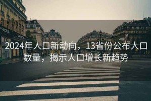 2024年人口新动向，13省份公布人口数量，揭示人口增长新趋势