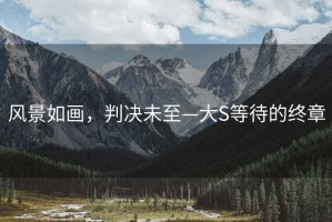 风景如画，判决未至—大S等待的终章