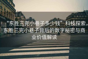 “东胜三完小巷子多少钱”科技探索，东胜三完小巷子背后的数字秘密与商业价值解读