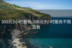 300元3小时服务:300元3小时服务不限次数