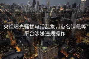 央视曝光骚扰电话乱象，点名销氪等平台涉嫌违规操作