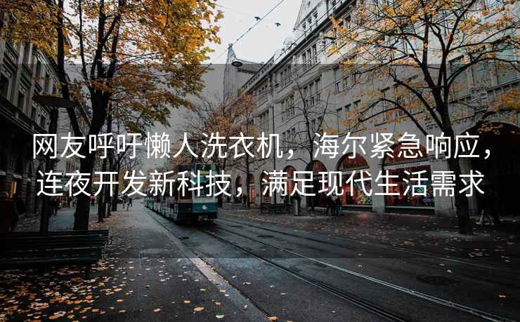 网友呼吁懒人洗衣机，海尔紧急响应，连夜开发新科技，满足现代生活需求