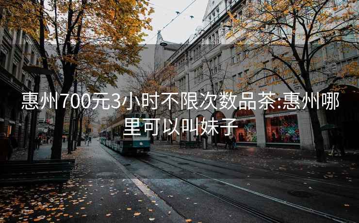 惠州700元3小时不限次数品茶:惠州哪里可以叫妹子