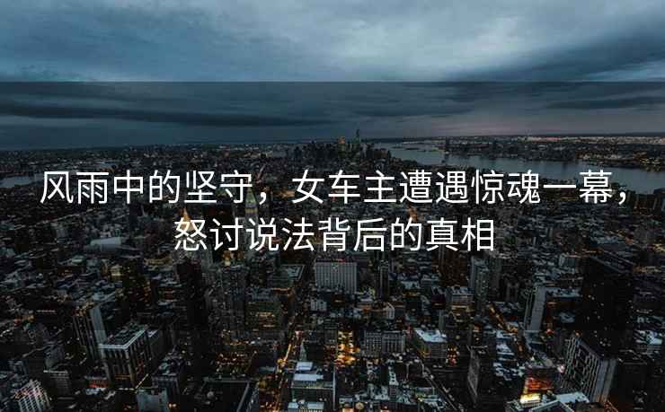 风雨中的坚守，女车主遭遇惊魂一幕，怒讨说法背后的真相