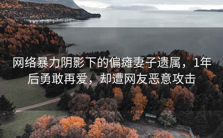 网络暴力阴影下的偏瘫妻子遗属，1年后勇敢再爱，却遭网友恶意攻击