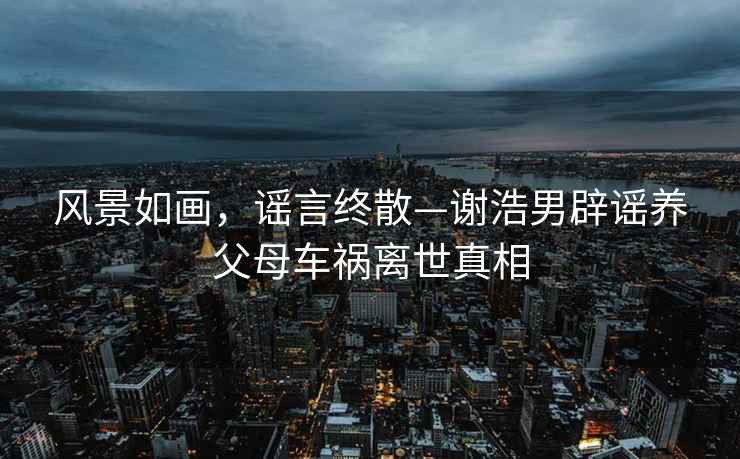 风景如画，谣言终散—谢浩男辟谣养父母车祸离世真相