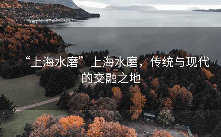 “上海水磨”上海水磨，传统与现代的交融之地