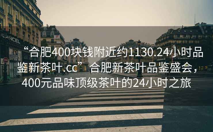 “合肥400块钱附近约1130.24小时品鉴新茶叶.cc”合肥新茶叶品鉴盛会，400元品味顶级茶叶的24小时之旅