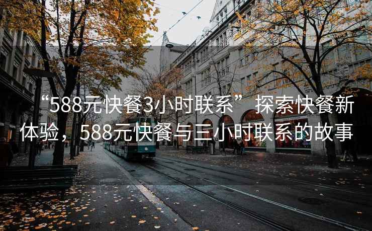 “588元快餐3小时联系”探索快餐新体验，588元快餐与三小时联系的故事