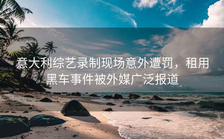 意大利综艺录制现场意外遭罚，租用黑车事件被外媒广泛报道