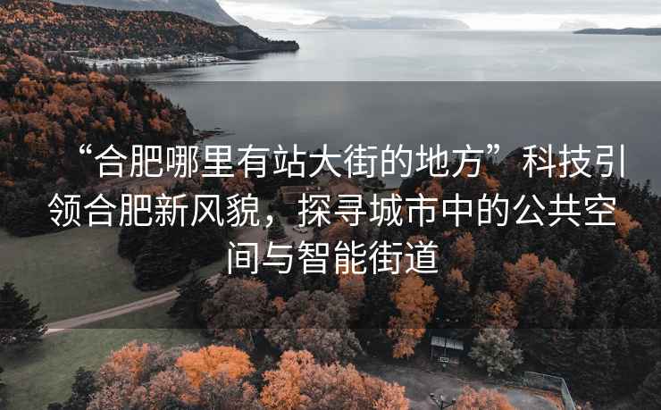 “合肥哪里有站大街的地方”科技引领合肥新风貌，探寻城市中的公共空间与智能街道