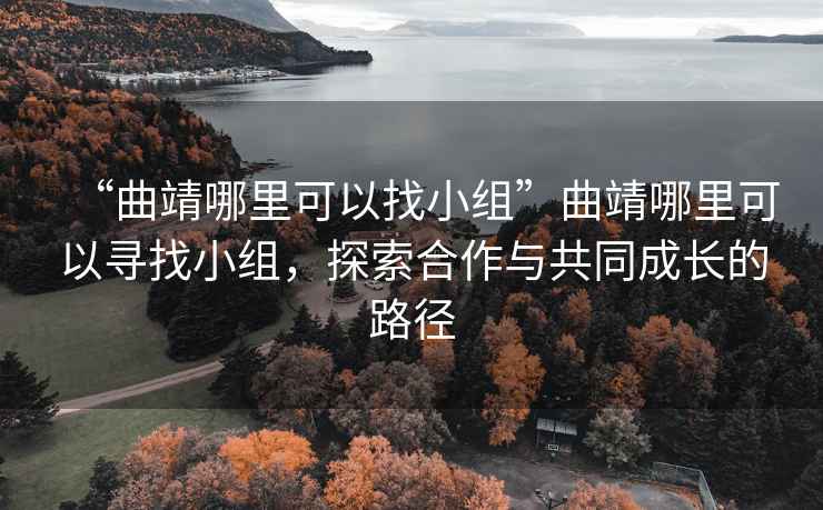 “曲靖哪里可以找小组”曲靖哪里可以寻找小组，探索合作与共同成长的路径